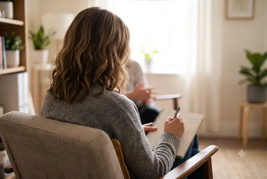 A woman in an armchair Challenging Section 7 Reports