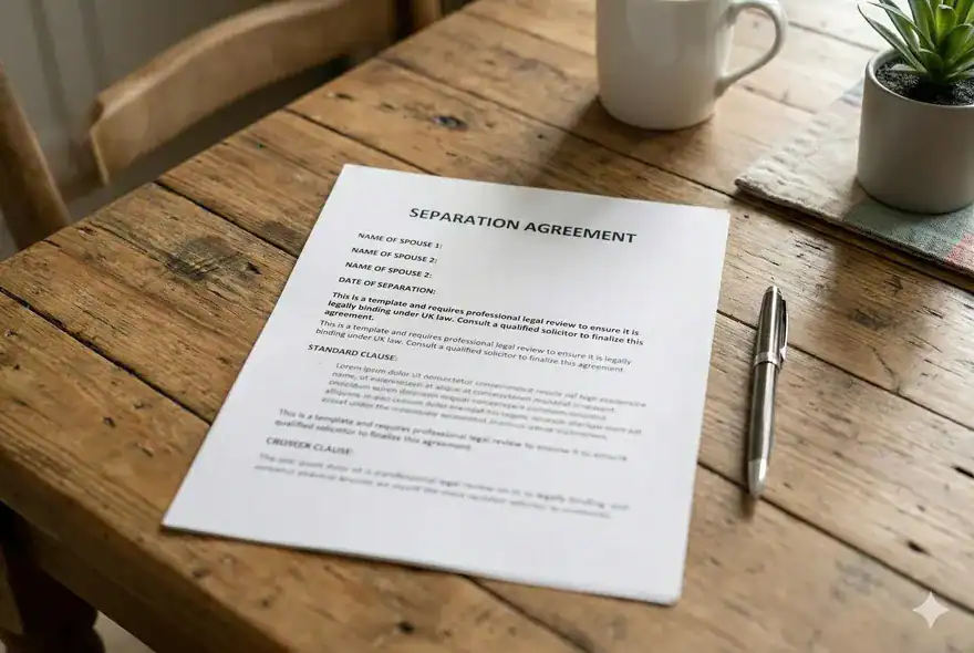 Featured image for “Separation Agreement Template UK”